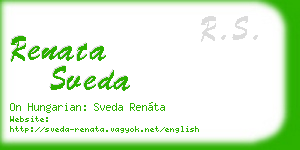 renata sveda business card